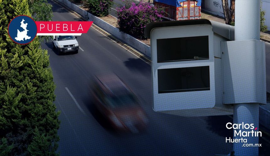 Vehículo acumula 830 fotomultas en Puebla