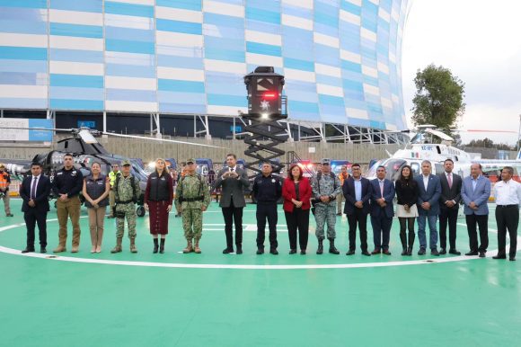 ¡Por aire y tierra! Inicia megaoperativo de vigilancia navideña con 73 patrullas y helicópteros en Puebla