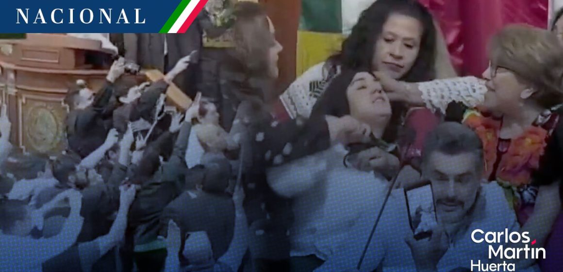 Zafarrancho Congreso CDMX Jaloneos y golpes entre diputadas del PAN y Morena en el Congreso de CDMX