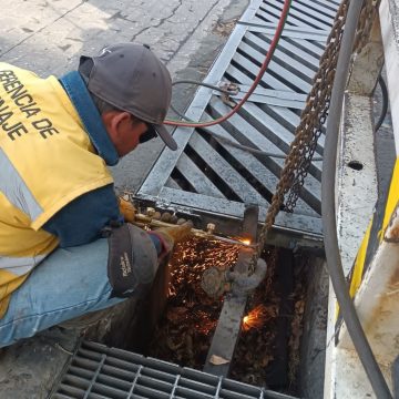 agua-de-puebla Refuerza Agua de Puebla mantenimiento de drenaje pluvial para proteger a la ciudadanía