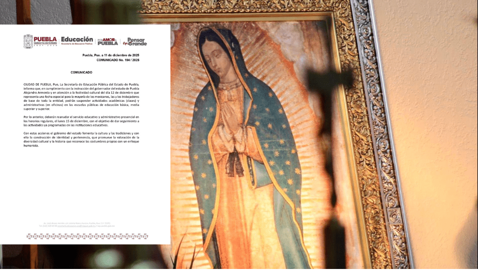 celebración-gudalupana-escuela SEP Puebla confirma suspensión de clases el 12 de diciembre por celebraciones guadalupanas