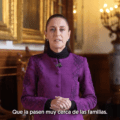 Presidenta Claudia Sheinbaum desea salud y bienestar a las familias mexicanas al cierre de 2025