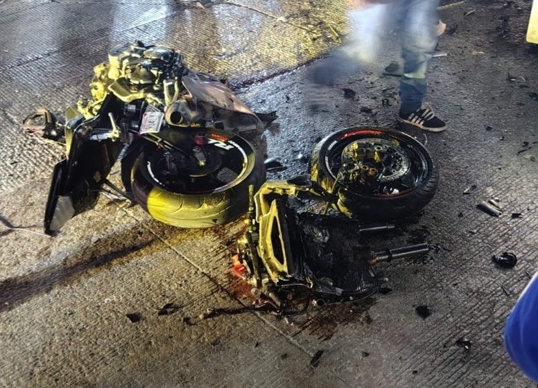 comoticicleta 1 Choque de motocicleta deja dos jóvenes muertos Amozoc