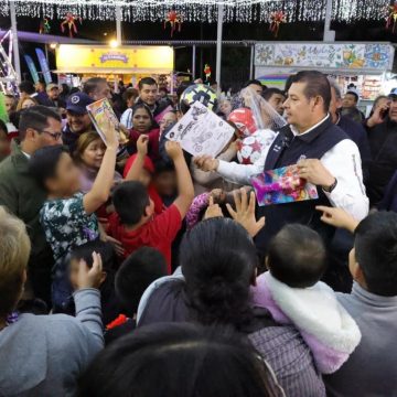 Con la entrega de 5 mil juguetes, genera bienestar y felicidad el gobierno de Puebla