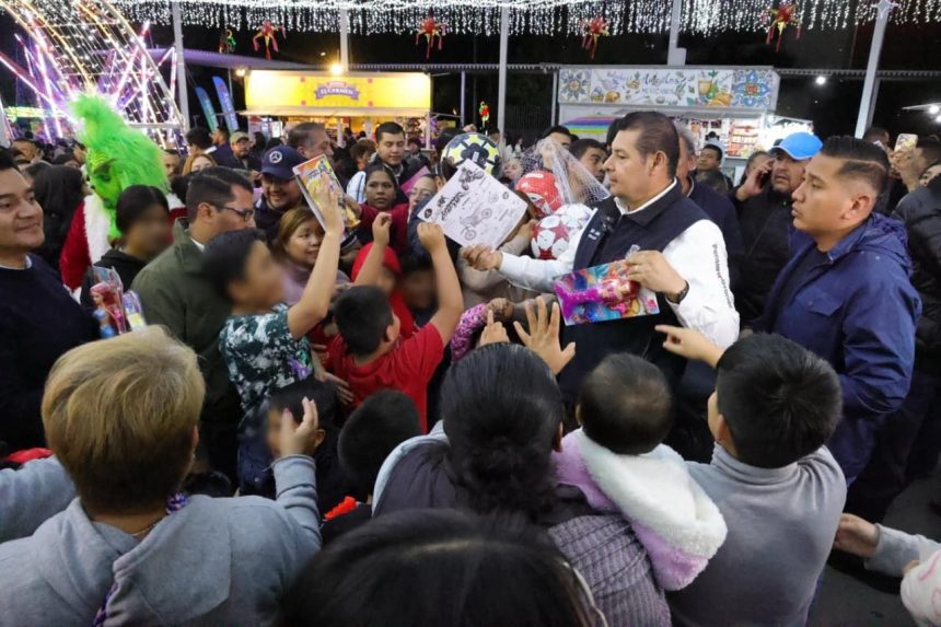 Con la entrega de 5 mil juguetes, genera bienestar y felicidad el gobierno de Puebla
