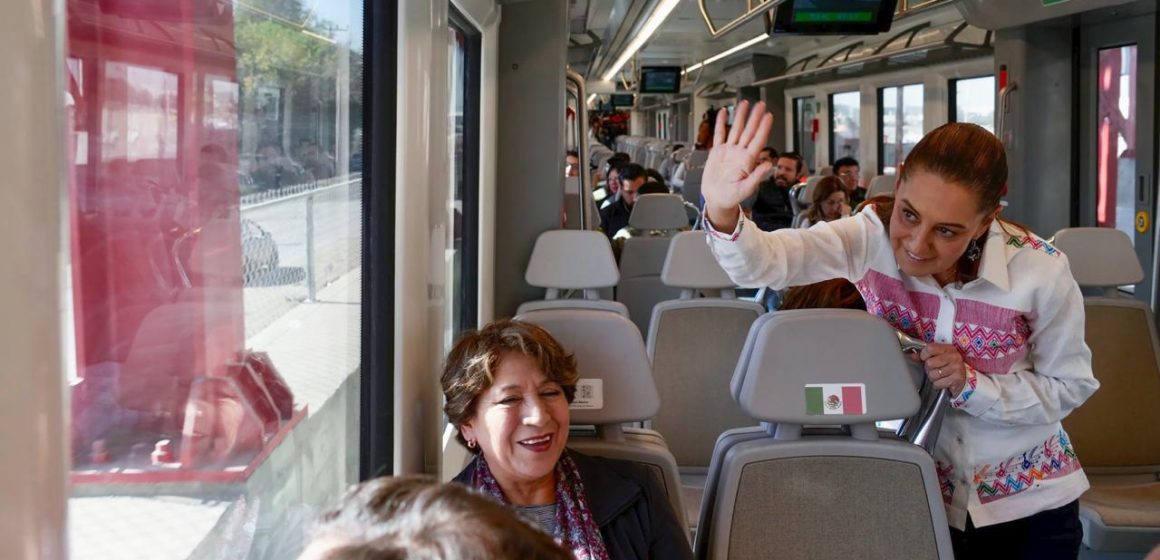 Sheinbaum realiza primer recorrido de prueba del tren suburbano Buenavista-AIFA: Listo para el primer trimestre de 2026