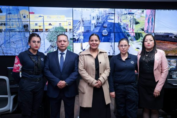 Amplía Lupita Cuautle red de videovigilancia de San Andrés Cholula