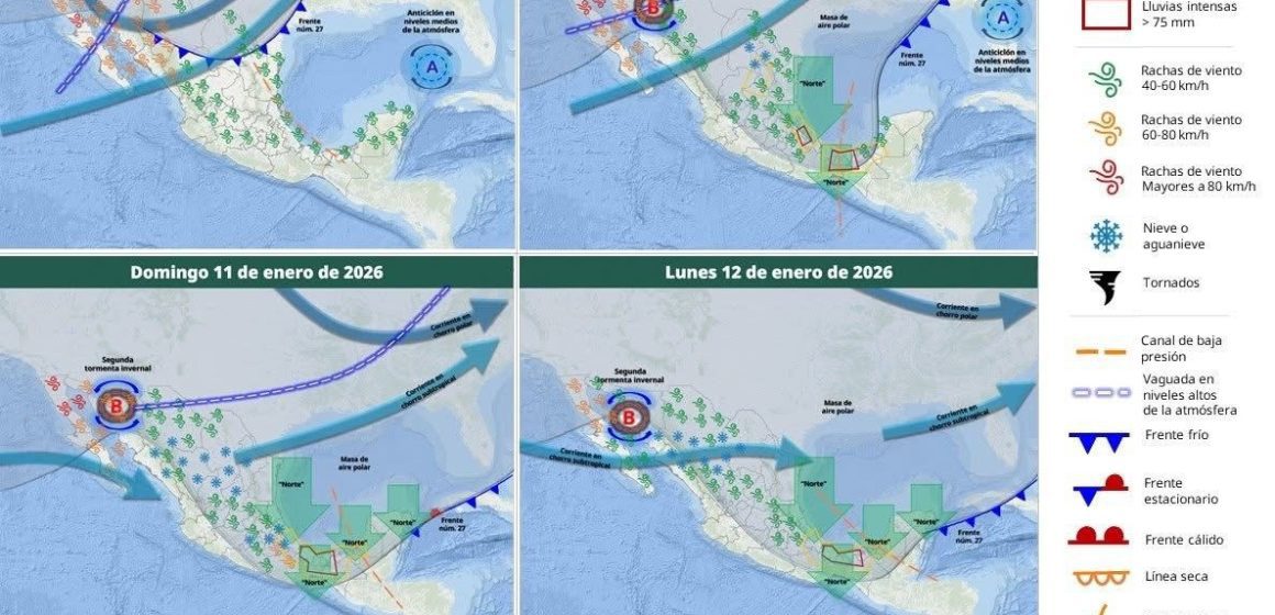 01 Gobierno de Puebla emite alerta por lluvias ante Frente Frío No. 27 Gobierno de Puebla alerta por lluvias intensas, descenso de temperatura y vientos fuertes este fin de semana