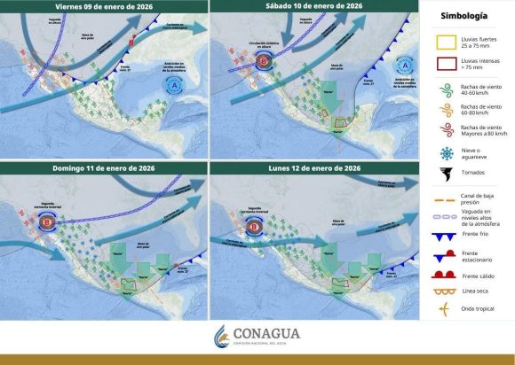 Gobierno de Puebla alerta por lluvias intensas, descenso de temperatura y vientos fuertes este fin de semana