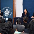 Rectora Lilia Cedillo Ramírez asiste al Primer Informe de Labores en la Preparatoria Lázaro Cárdenas del Río de la BUAP