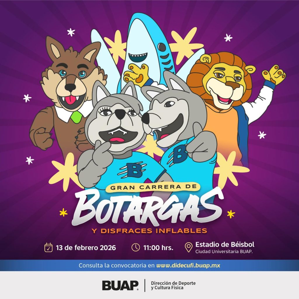 BUAP anuncia su Gran Carrera de Botargas y Disfraces Inflables 2026