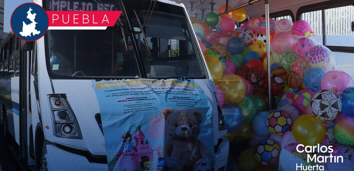BUAP entrega 14 mil juguetes a niñas y niños de escasos recursos