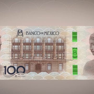 Banco de México presenta billete conmemorativo por su 100 Aniversario