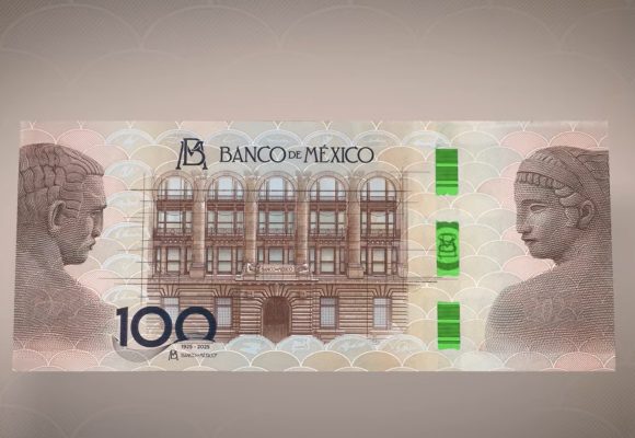 Banco de México presenta billete conmemorativo por su 100 Aniversario