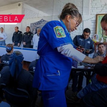 Brigadas médicas de la Policía Auxiliar benefician a elementos y familias en 9 municipios