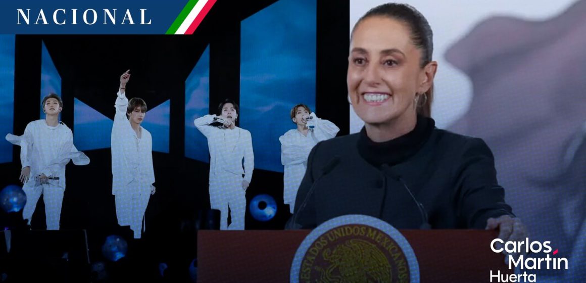 Sheinbaum solicita más conciertos de BTS en México; envía carta al primer ministro de Corea del Sur