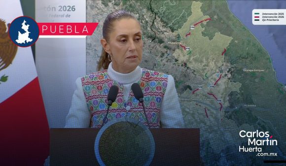Sheinbaum anuncia inversión de 5 mil mdp para obras en Puebla