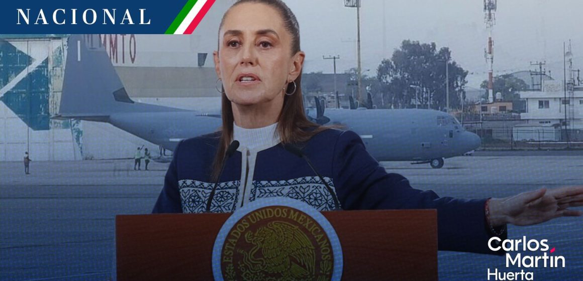 Sheinbaum aclara aterrizaje de avión militar de EE. UU. en Toluca: “No venían tropas”