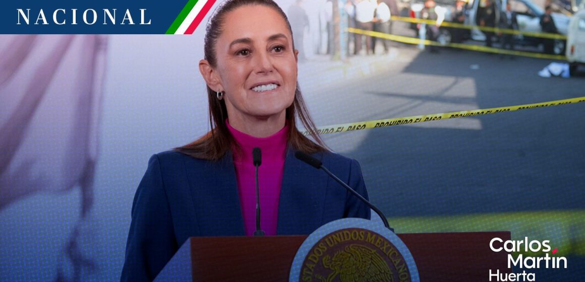 Claudia Sheinbaum - homicidios dolosos Homicidios dolosos disminuyen 40% en 15 meses: Sheinbaum