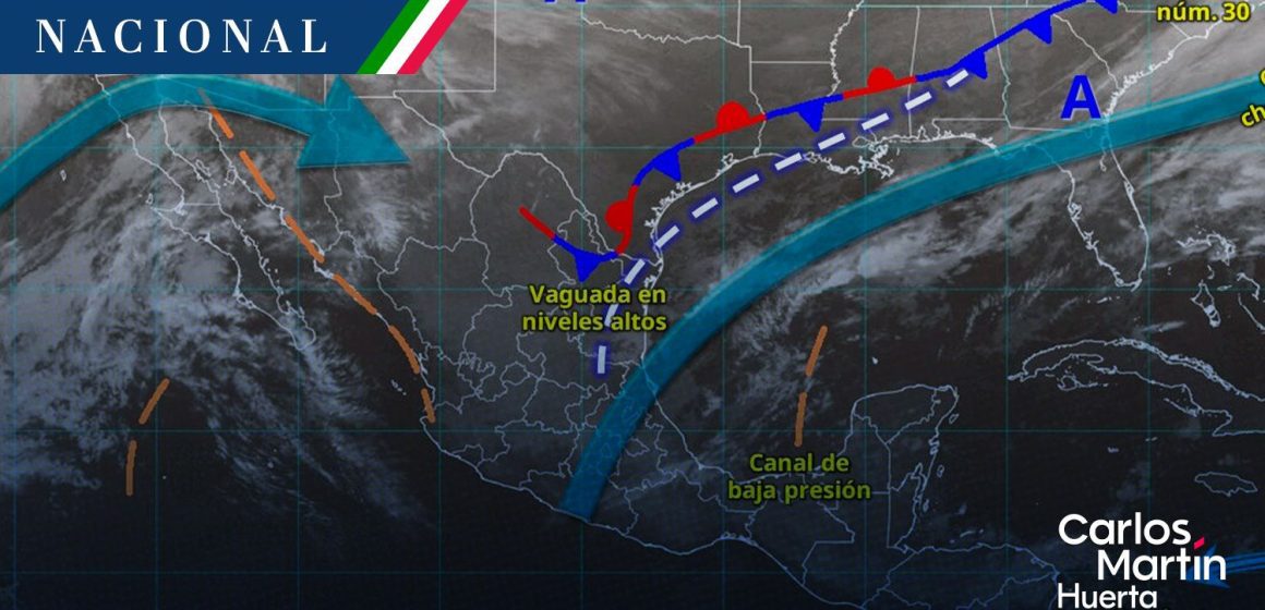 Frente frío 30 y río atmosférico provocarán lluvias fuertes y heladas