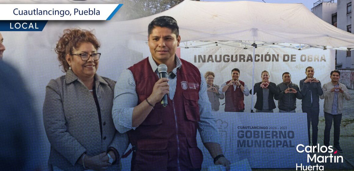 Cuautlancingo invierte 14 millones en pavimentación de la Unidad Habitacional VW 2