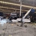 Avioneta se desploma sobre nave industrial en Ramos Arizpe