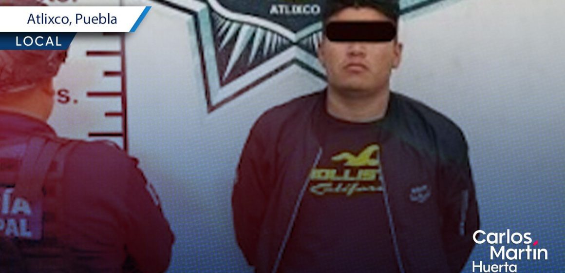 Policía de Atlixco detiene a sujeto tras asalto a tienda de conveniencia