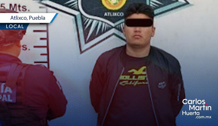 Policía de Atlixco detiene a sujeto tras asalto a tienda de conveniencia