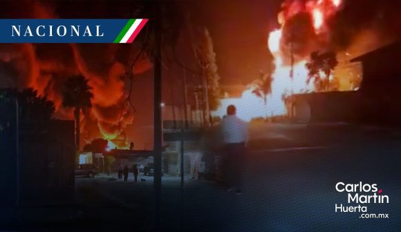 Estalla bodega que almacenaba huachicol en Villagrán, Guanajuato