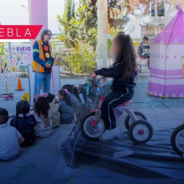 Fortalece gobierno estatal educación vial en infantes mediante “Parque Vial Móvil”
