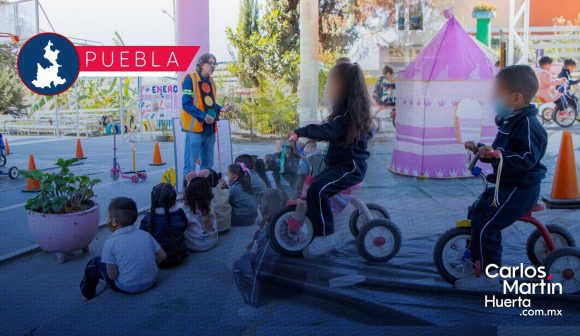 Fortalece gobierno estatal educación vial en infantes mediante “Parque Vial Móvil”