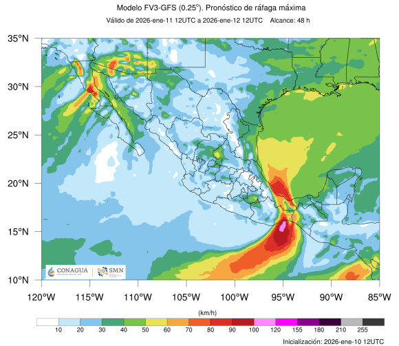 Alerta por lluvias, nieve y marcado descenso de temperatura en México