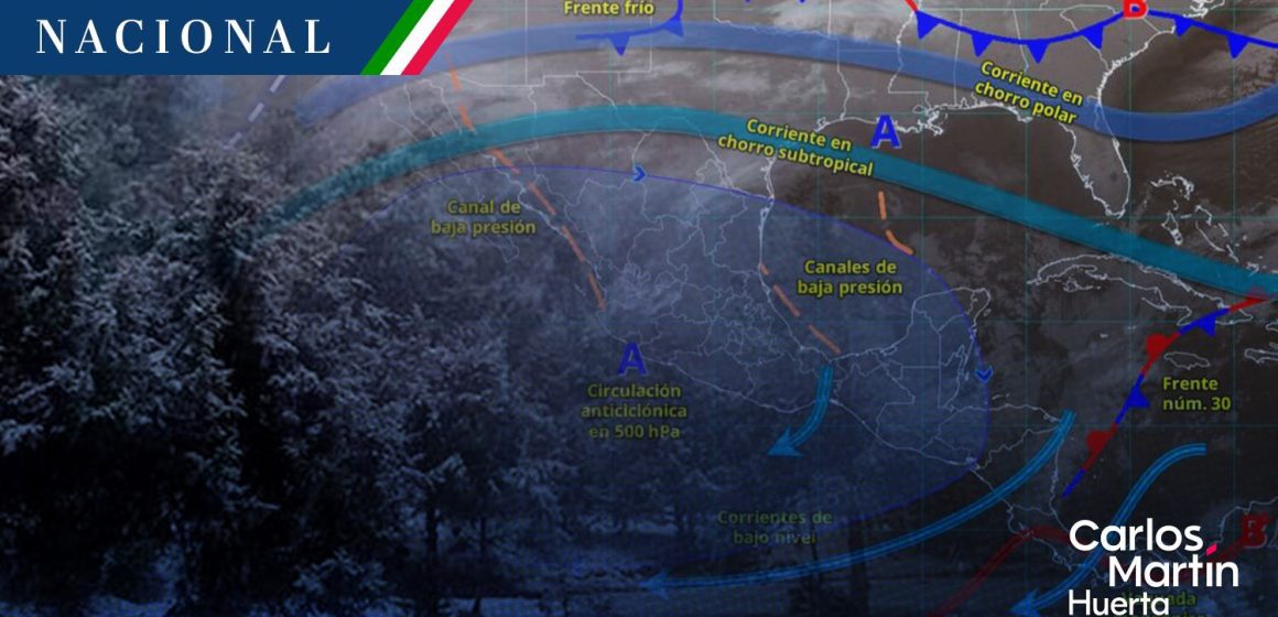 Frente frío 32 Frente frío 32 y masa polar ingresan al norte mientras el centro mantiene estabilidad
