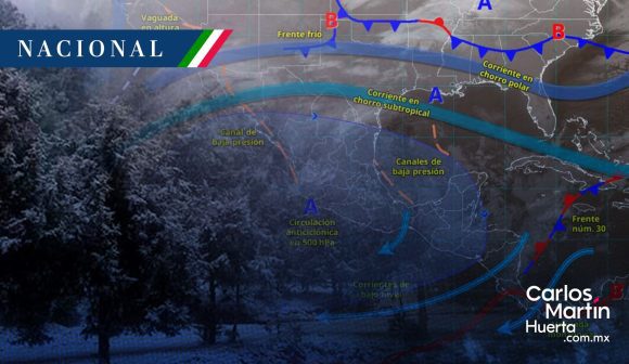 Frente frío 32 y masa polar ingresan al norte mientras el centro mantiene estabilidad