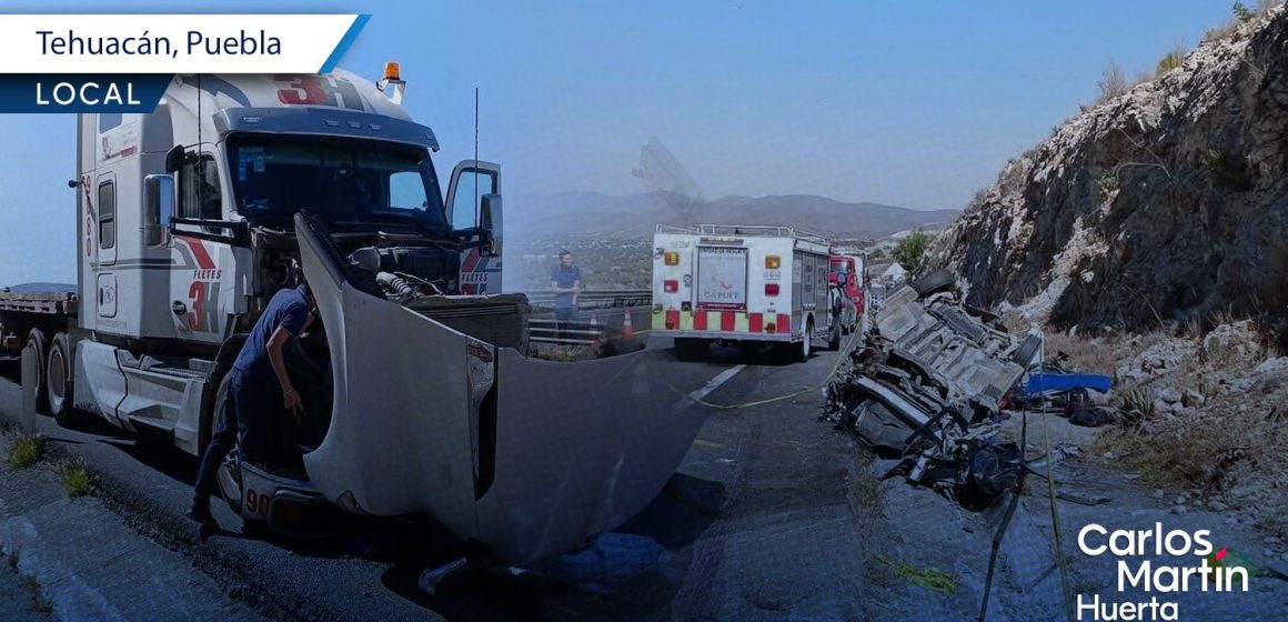 Fuerte accidente deja un muerto y 3 heridos en la autopista Cuacnopalan-Oaxaca