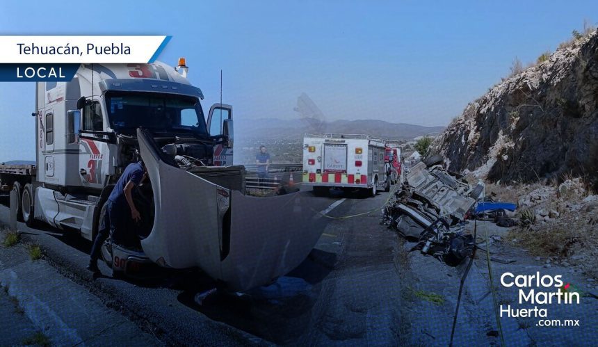 Fuerte accidente deja un muerto y 3 heridos en la autopista Cuacnopalan-Oaxaca