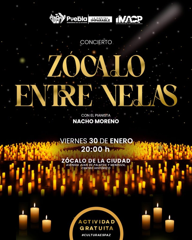 Invitan al concierto gratuito "Zócalo entre Velas" 2026