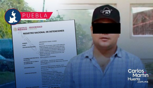 Detienen a José Ernesto Fosado, regidor de Venustiano Carranza; fue trasladado a Tamaulipas