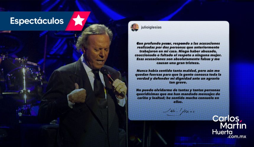 Julio Iglesias niega acusaciones de abuso