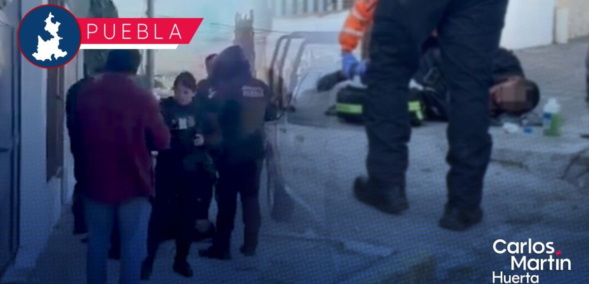 Vecinos de la colonia Santa María dan golpiza a presunto ladrón de autopartes