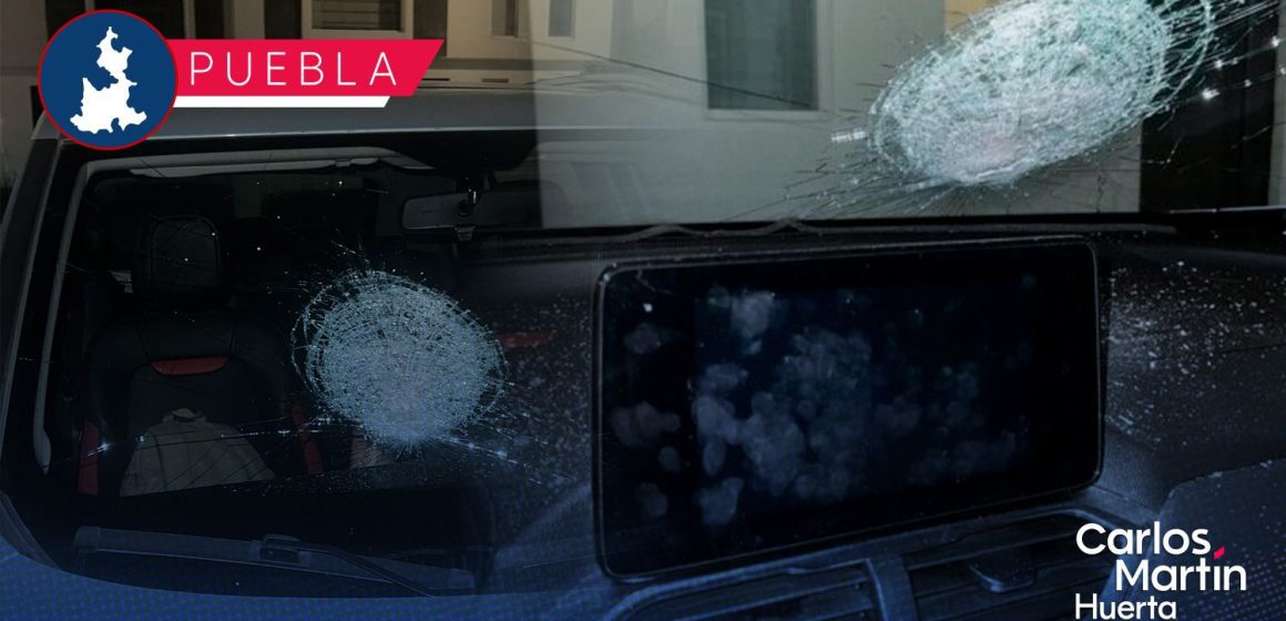 Lanzan piedras a vehículo en la autopista México-Puebla