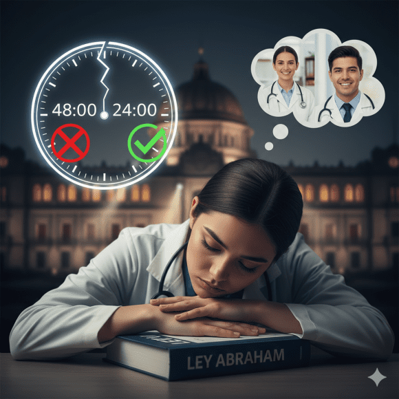 Impulsan la ‘Ley Abraham’ para Reducir Jornadas de Médicos Residentes y Proteger su Salud Mental