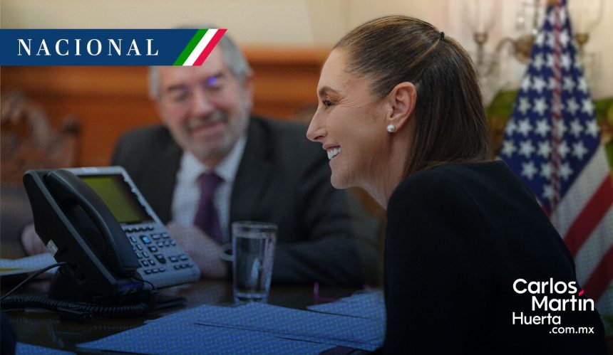 Sheinbaum y Trump conversan y coinciden en seguir trabajando conjuntamente