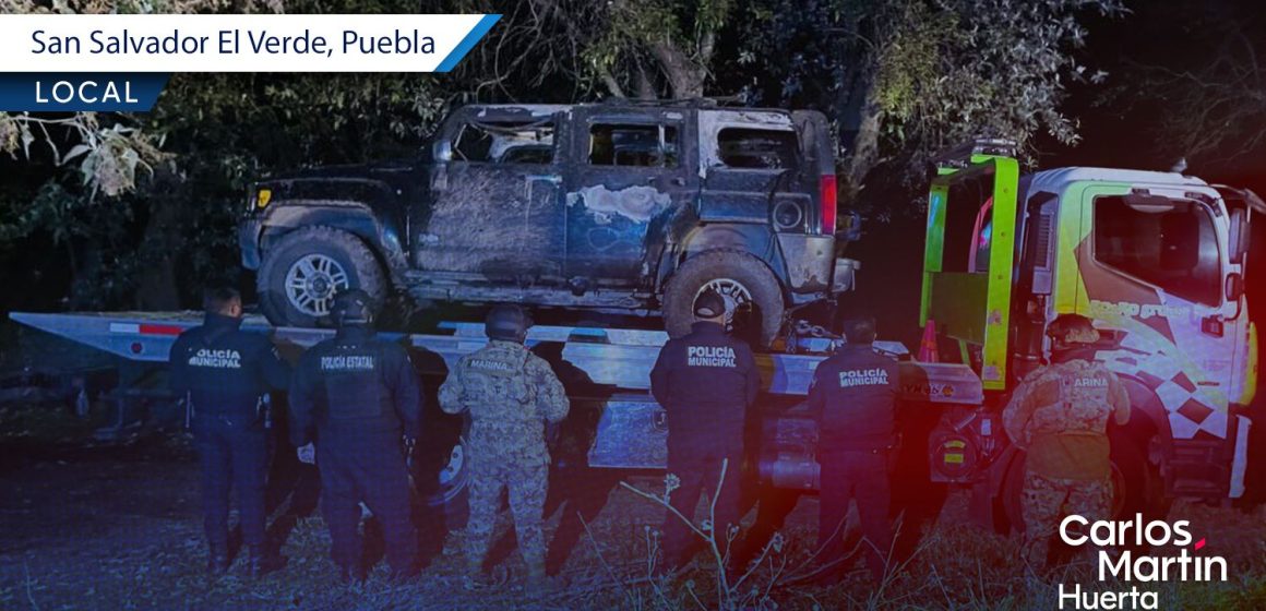 Localizan camioneta abandonada e incendiada en San Salvador El Verde