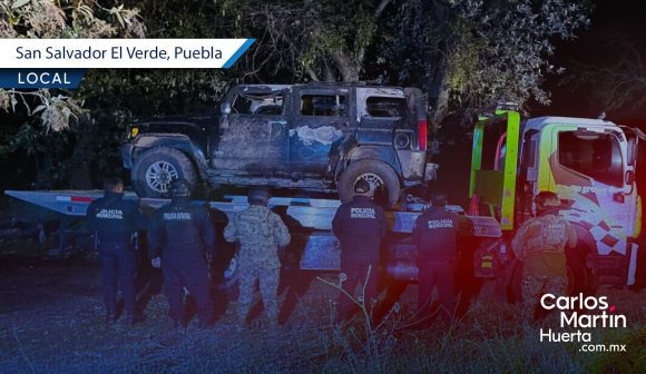 Localizan camioneta abandonada e incendiada en San Salvador El Verde