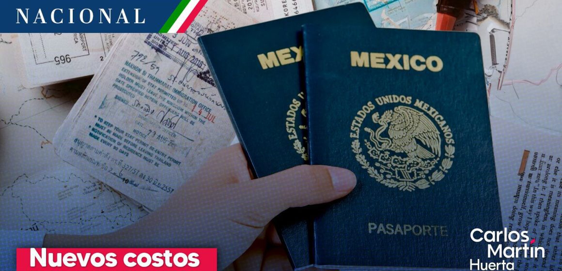 Nuevos costos del pasaporte este 2026