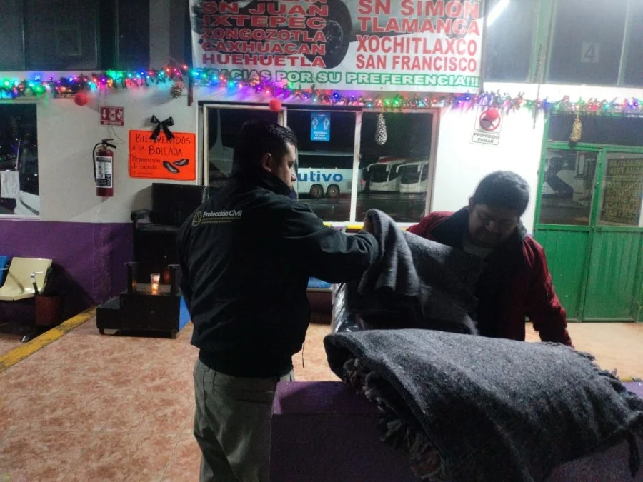 Proteccion Civil invita a usar dormitorios temporales ante las bajas temperaturas 2