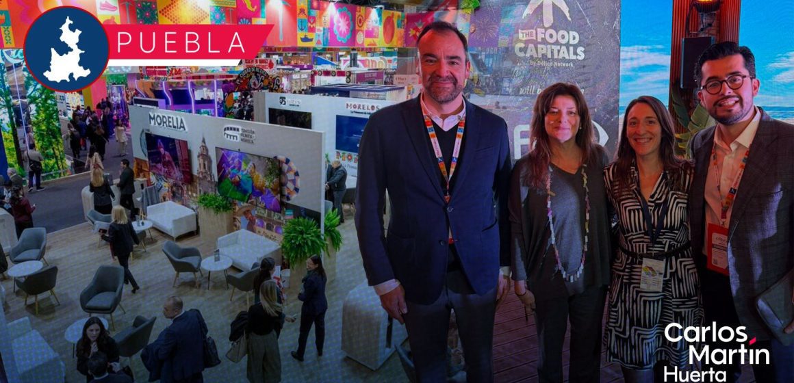 Puebla brilla en Madrid: Impulsa el turismo gastronómico y religioso de la capital poblana en FITUR