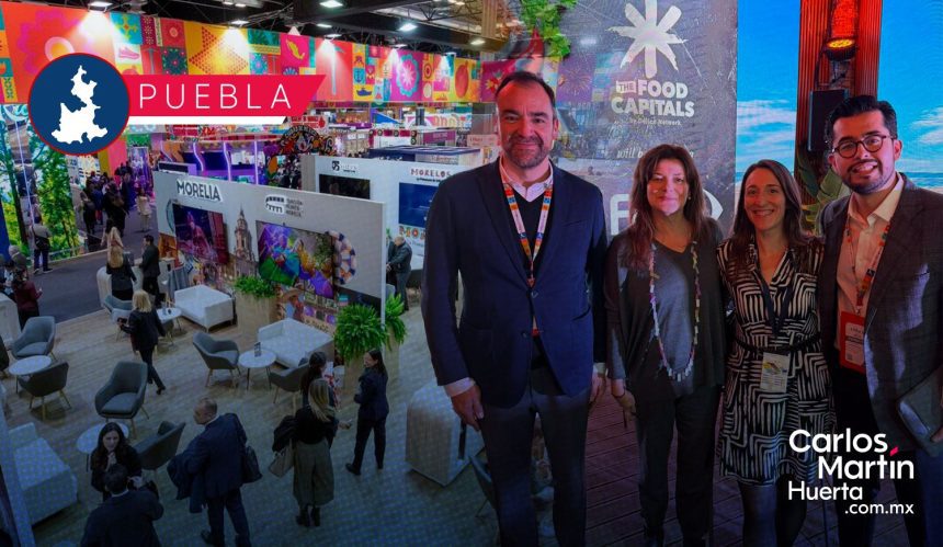 Puebla brilla en Madrid: Impulsa el turismo gastronómico y religioso de la capital poblana en FITUR
