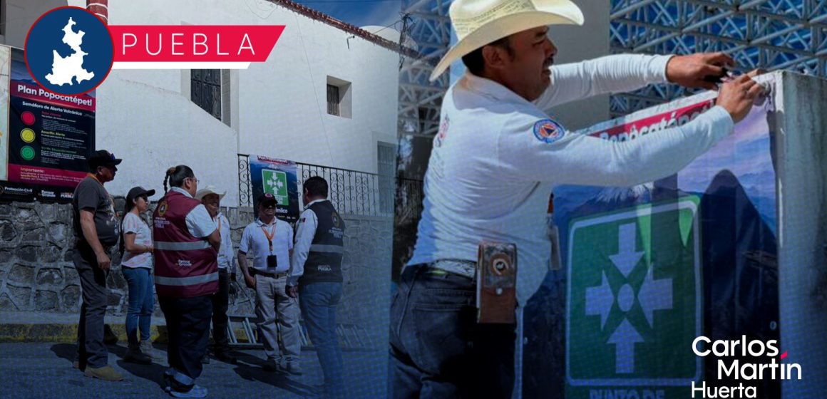 Refuerza Gobierno de Puebla acciones preventivas ante actividad del volcán Popocatépetl